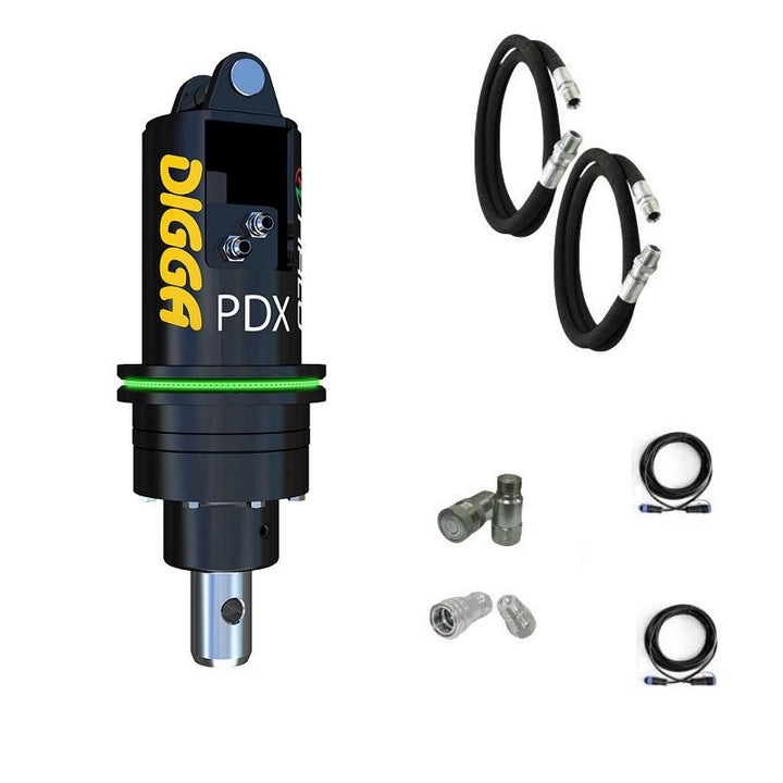 Digga PDX and PDXH Auger Drive for Small Skid Steer Loaders Earthmoving Warehouse