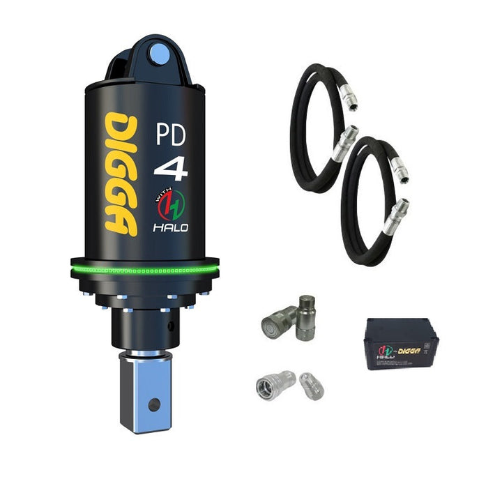 Digga PD4-5 and PDH4-5 Auger Drive for Mini Excavators up to 5T Earthmoving Warehouse