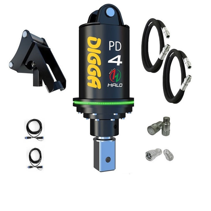 Digga PD4-5 and PDH4-5 Auger Drive for Mini Excavators up to 5T Earthmoving Warehouse