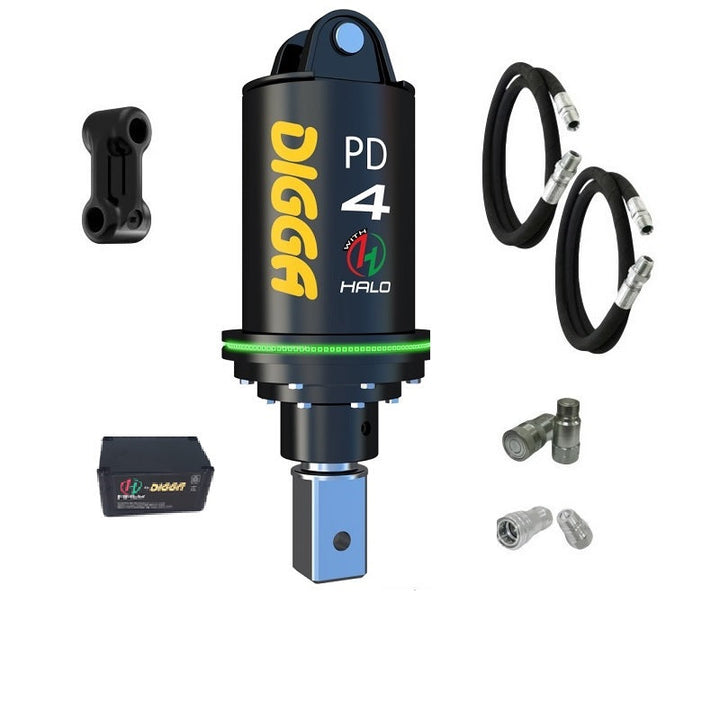 Digga PD4-5 and PDH4-5 Auger Drive for Mini Excavators up to 5T Earthmoving Warehouse