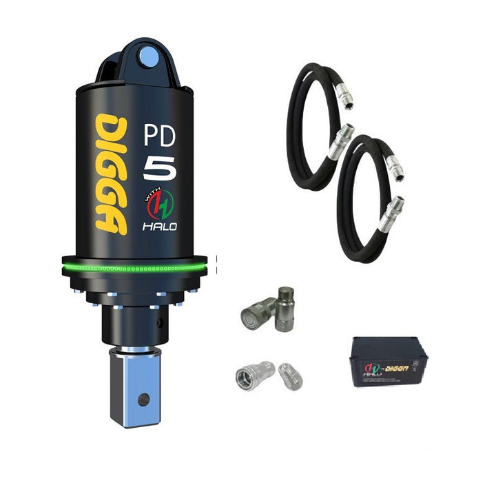 Digga PD5 and PDH5 Auger Drive for Mini Excavators up to 5.5T Earthmoving Warehouse