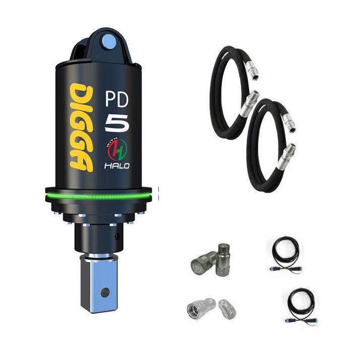 Digga PD5 and PDH5 Auger Drive for Mini Excavators up to 5.5T Earthmoving Warehouse