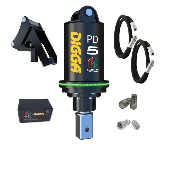 Digga PD5 and PDH5 Auger Drive for Mini Excavators up to 5.5T Earthmoving Warehouse