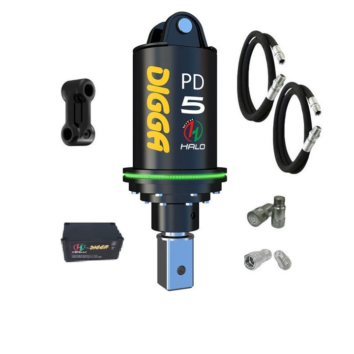 Digga PD5 and PDH5 Auger Drive for Mini Excavators up to 5.5T Earthmoving Warehouse