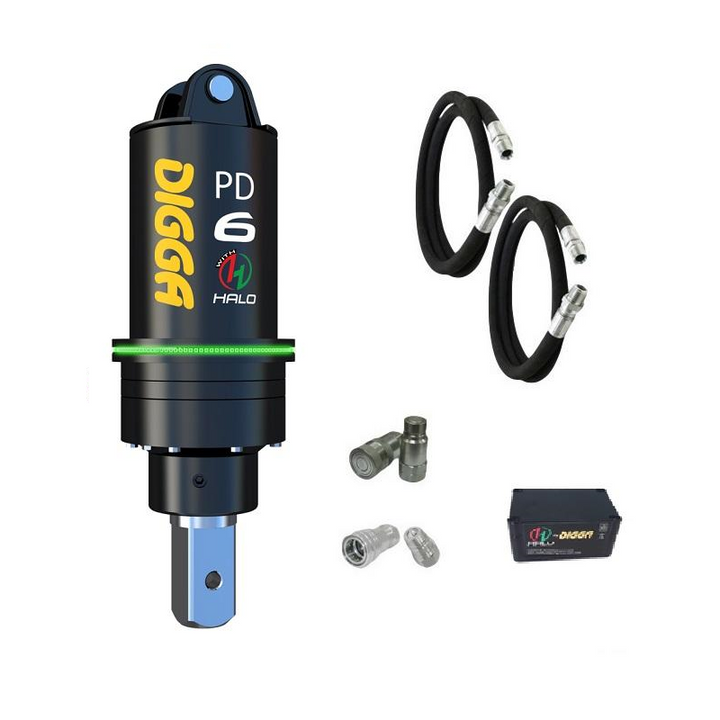 Digga PD6 and PDH6 Auger Drive for Mini Excavators up to 6.5T Earthmoving Warehouse