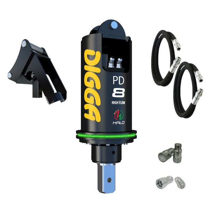 Digga PD8HF and PDH8HF Auger Drive for Excavators up to 10T Earthmoving Warehouse