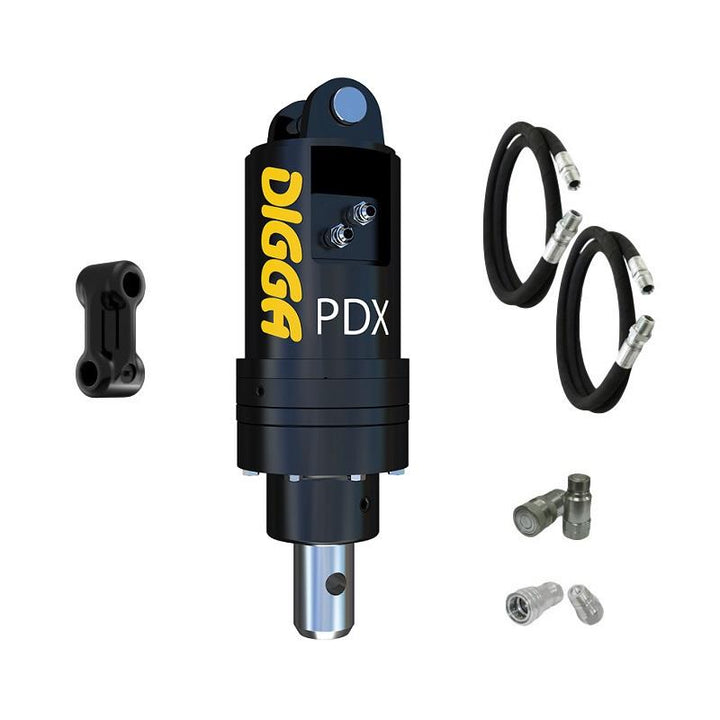 Digga PDX and PDXH Auger Drive for Small Skid Steer Loaders Earthmoving Warehouse