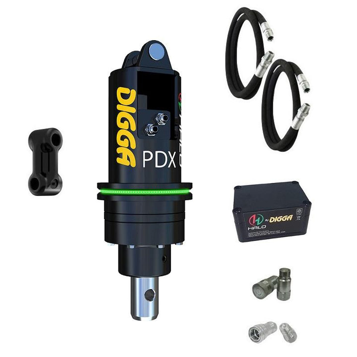 Digga PDX and PDXH Auger Drive for Small Skid Steer Loaders Earthmoving Warehouse