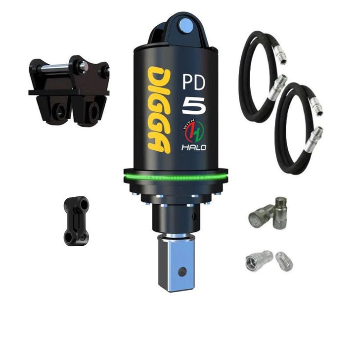 Digga PD5 and PDH5 Auger Drive for Mini Excavators up to 5.5T Earthmoving Warehouse