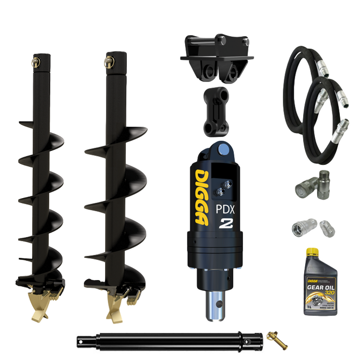 Digga PDX2 auger drive combo package mini excavator up to 2.7T Earthmoving Warehouse