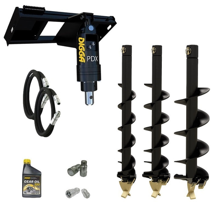 Digga PDX auger drive combo package for small skid steers Earthmoving Warehouse