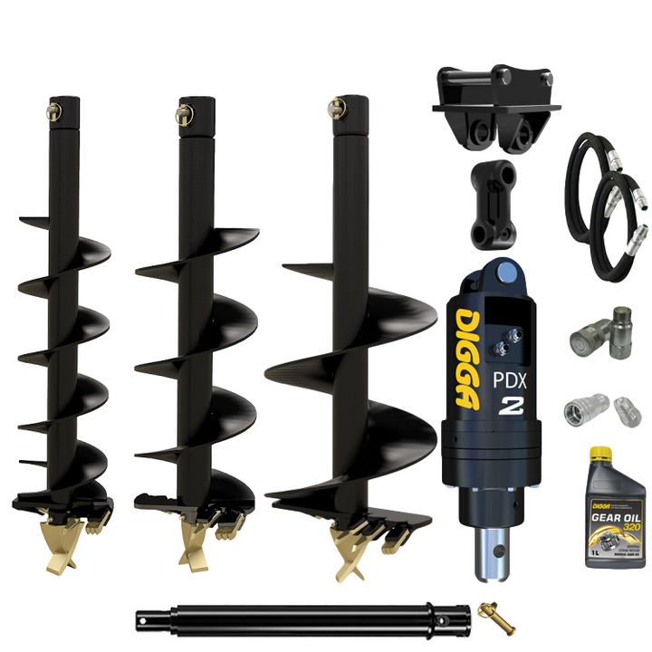 Digga PDX2 auger drive combo package mini excavator up to 2.7T Earthmoving Warehouse