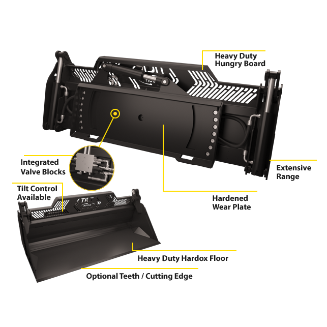 Digga Tilting 6 in 1 Bucket Earthmoving Warehouse