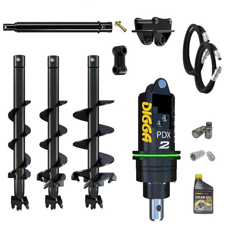 Digga PDXH2 HALO auger drive combo package mini excavator up to 2.7T Earthmoving Warehouse