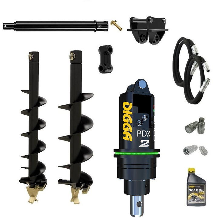 Digga PDXH2 HALO auger drive combo package mini excavator up to 2.7T Earthmoving Warehouse